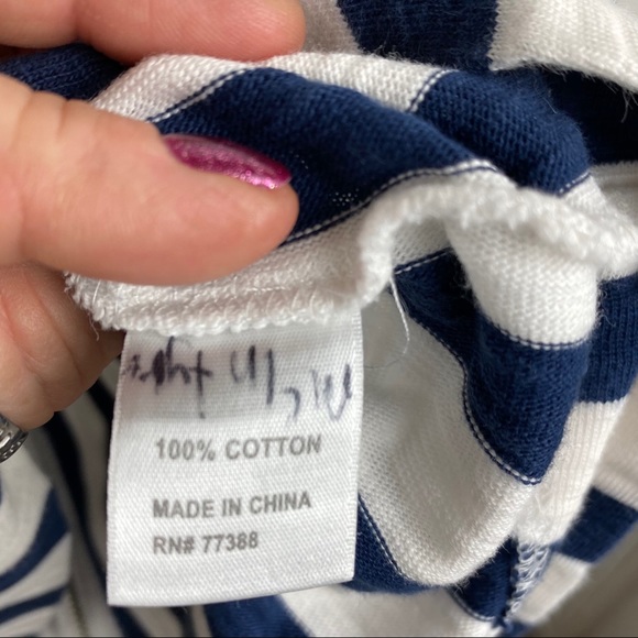 MADEWELL Navy & White Striped Dress - Picture 8 of 10